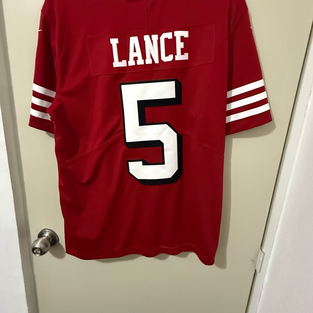 Nike Red NFL Jersey with Number 5 - Picture 2 of 8